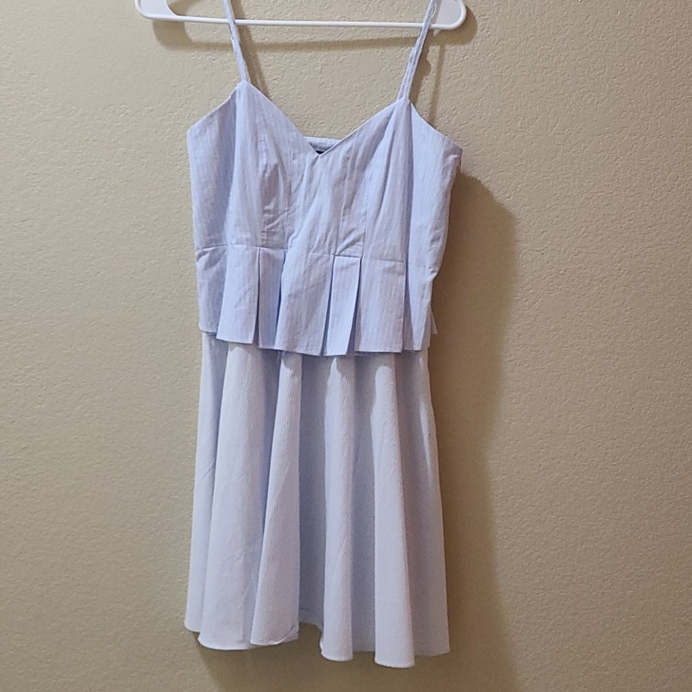 NWT blue striped mini dress